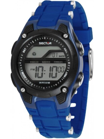 SECTOR EXPANDER-13 Dual Time Chronograph Blue Rubber Strap-