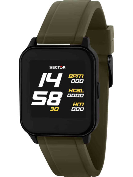 SECTOR S-05 Smartwatch Khaki Silicone Strap-