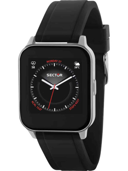 SECTOR S-05 Smartwatch Black Silicone Strap-