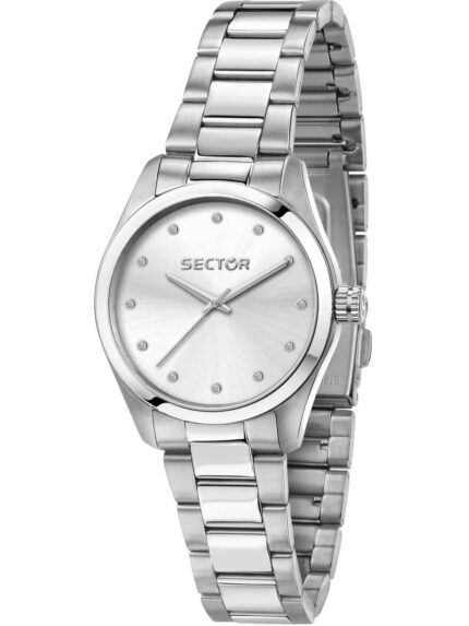 SECTOR 270 Silver Stainless Steel Bracelet- Ασημί