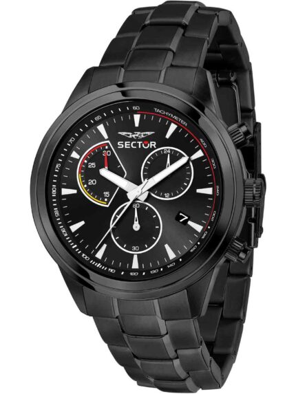 SECTOR 670 Chronograph Black Stainless Steel Bracelet- Μαύρο