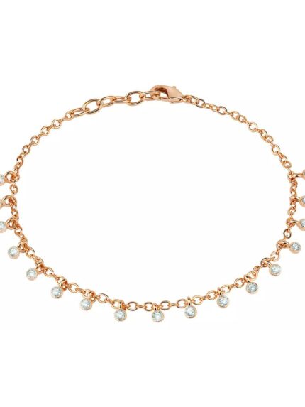 Βραχιόλι από ατσάλι με λευκά κρύσταλλα του οίκου SECTOR-