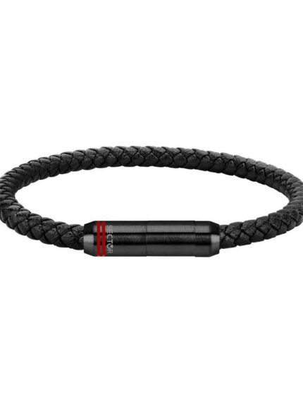 Βραχιόλι Bandy από ανοξείδωτο ατσάλι και δέρμα του οίκου SECTOR