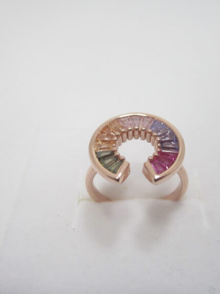 ΔΑΧΤΥΛΙΔΙ ΑΠΟ ΑΣΗΜΙ 925 ΜΕ ΧΡΩΜΑΤΙΣΤΑ ΖΙΡΓΚΟΝ ΝΟ19