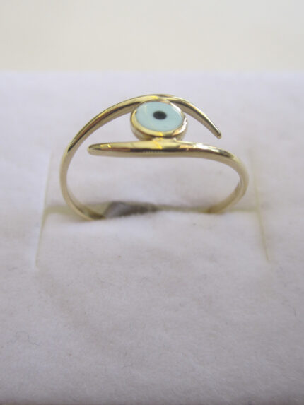 ΧΡΥΣΟ ΔΑΧΤΥΛΙΔΙ Κ-14 ΜΑΤΙ ΠΕΤΡΑ ΝΟ23